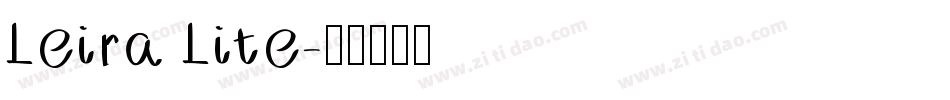 Leira Lite字体转换